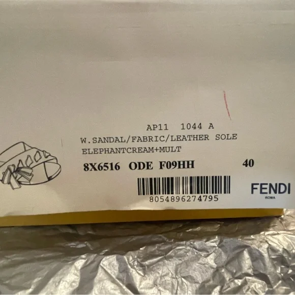 Multicolor Fendi sandals